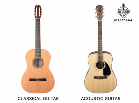 cách phân biệt đàn Guitar Classci và Acoustic