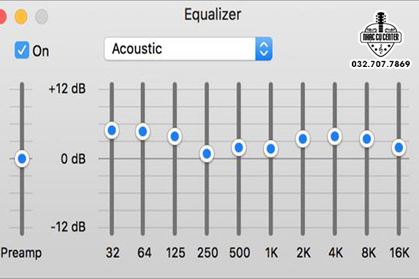 EQ tăng hoặc giảm dải tần số để tạo nên hiệu ứng âm thanh phù hợp