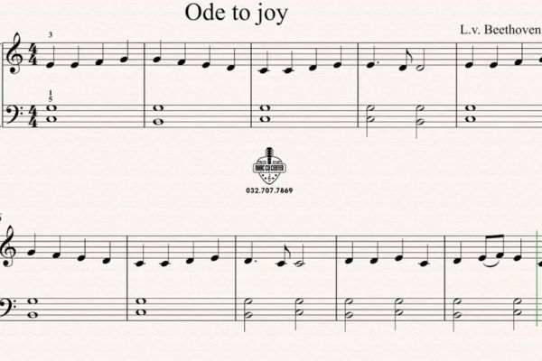 Sheet nhạc Ode to joy